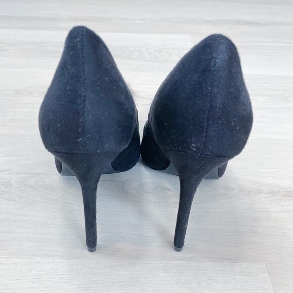 NEW Ashley Stewart Suede Pom Pom Stiletto Heels Size 10W NEW IN BOX - Picture 12 of 16